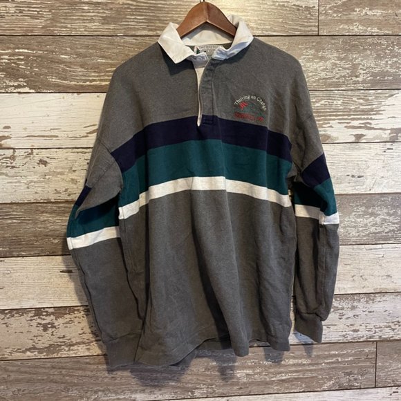 Thatcher & Cross Other - Vintage Thatcher and Cross Rugby Button down Long Sleeve Crew Neck